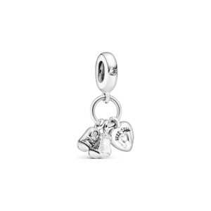 Pandora Charm Moments Nuckelflasche und Babyschuhe 798106CZ