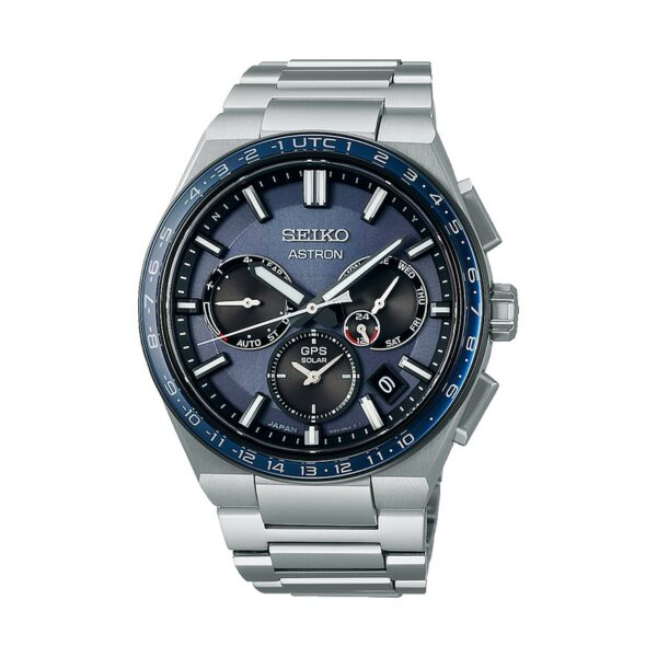 Seiko Herrenuhr GPS Solar Dual Time SSH109J1